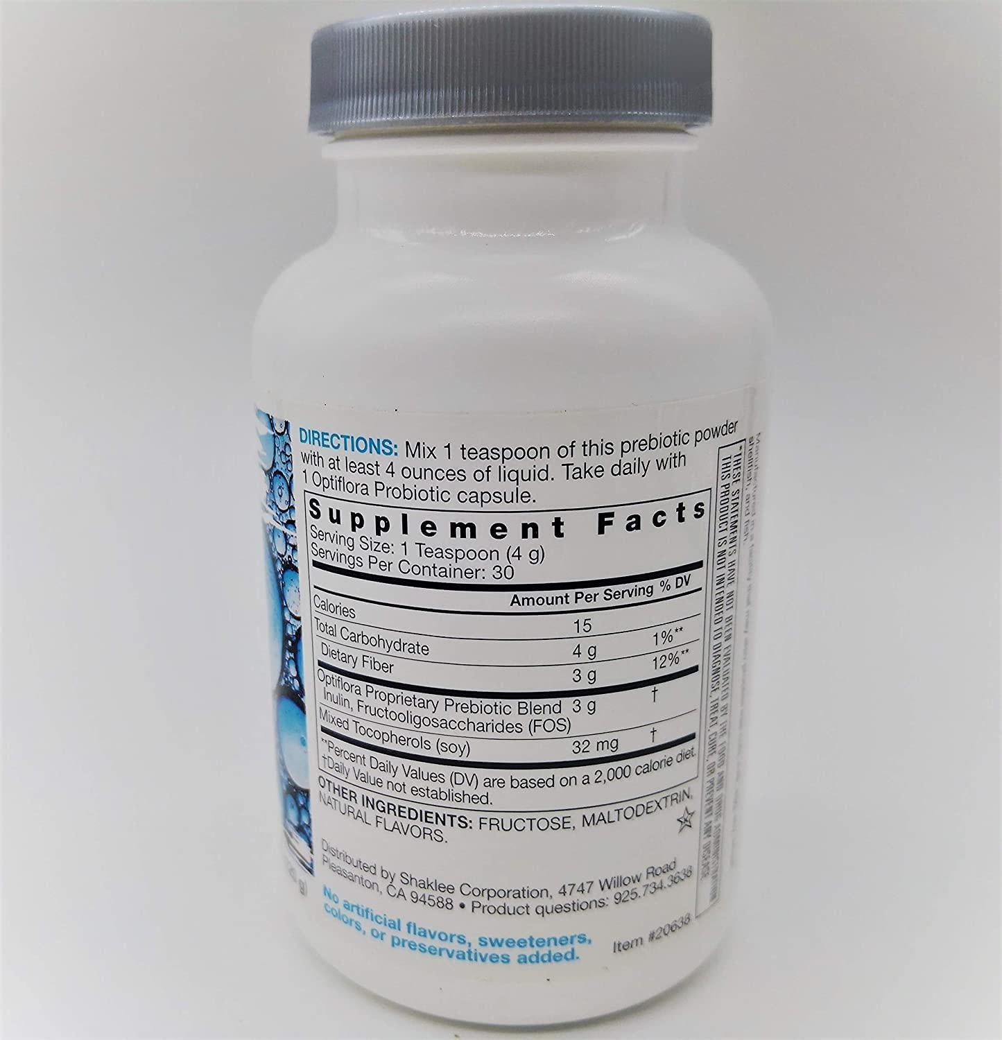 Shaklee Optiflora Prebiotic Complex (Powder) 4.3 Oz