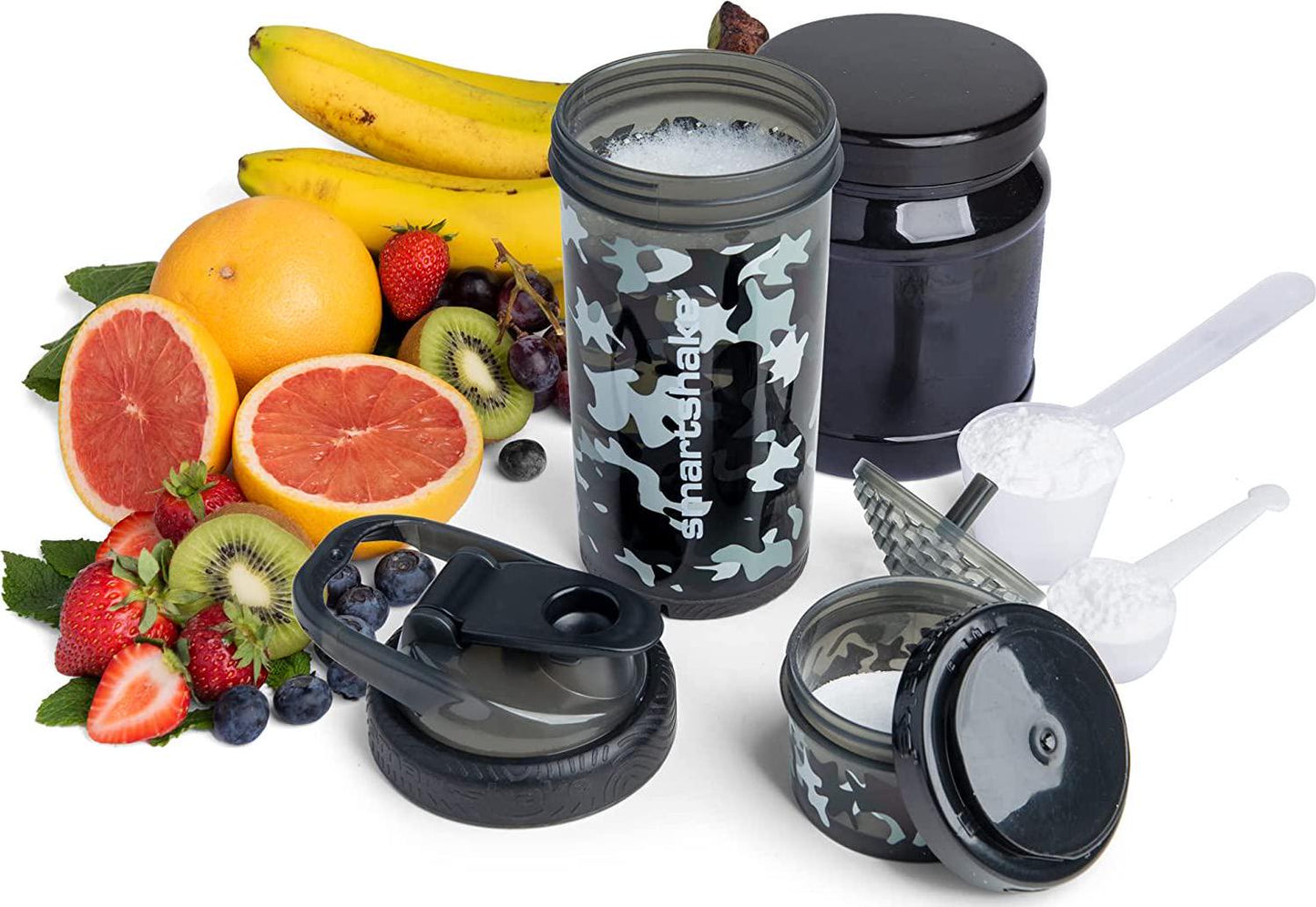 Smartshake Revive Shaker, 750 ml Capacity, Camo Black
