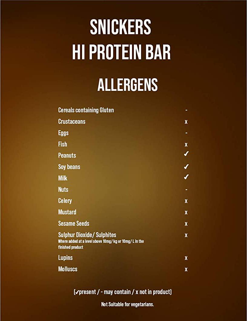 Snickers Hi Protein Bars - 12 Bars