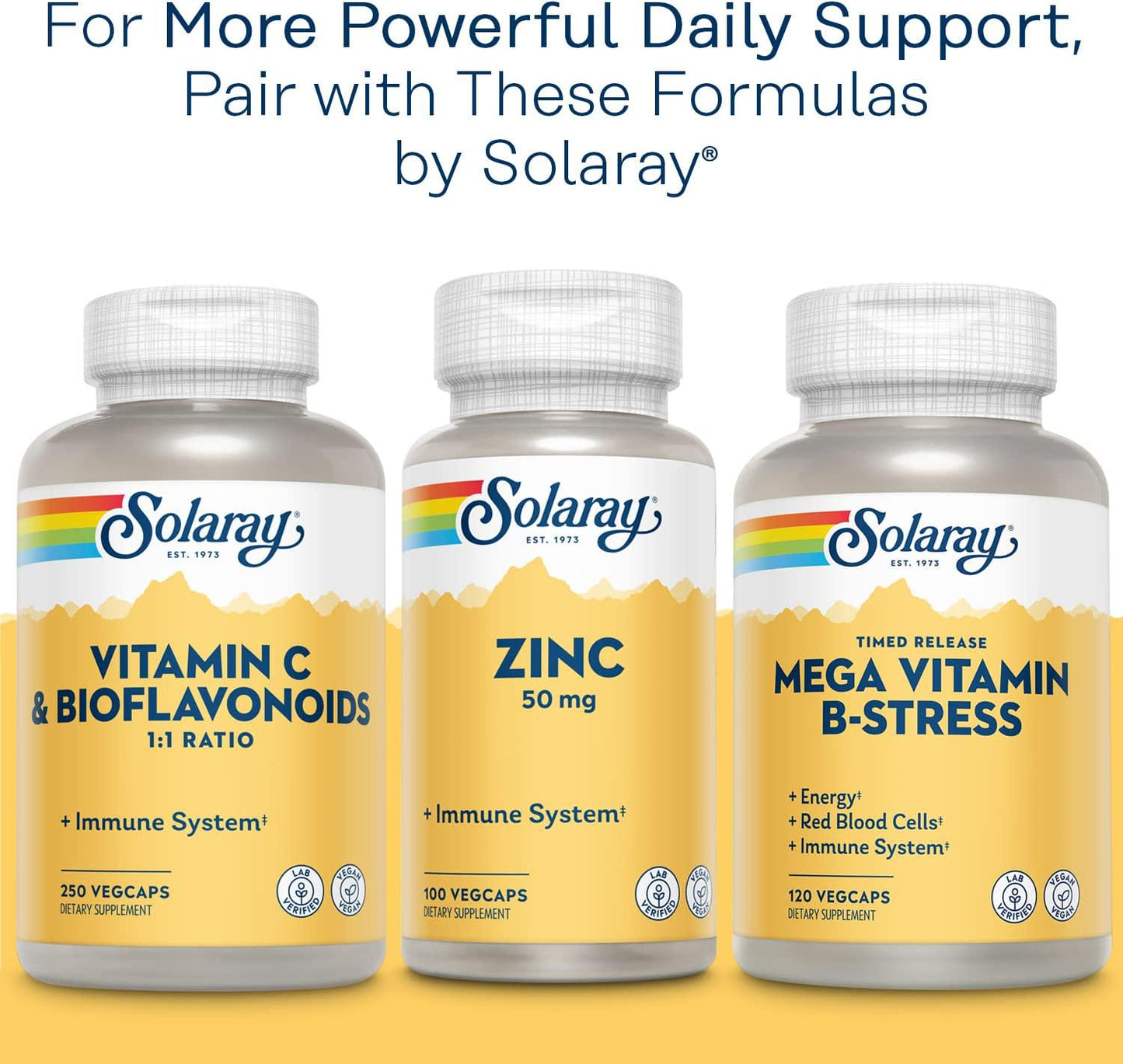 Solaray Cal-Mag Citrate w/ Vit D 2:1 360 Vegetarian Capsules