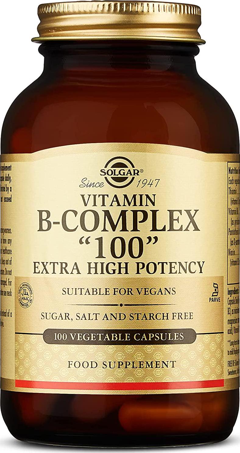 Solgar - B Complex 100 - 100 Vegetarian Capsules