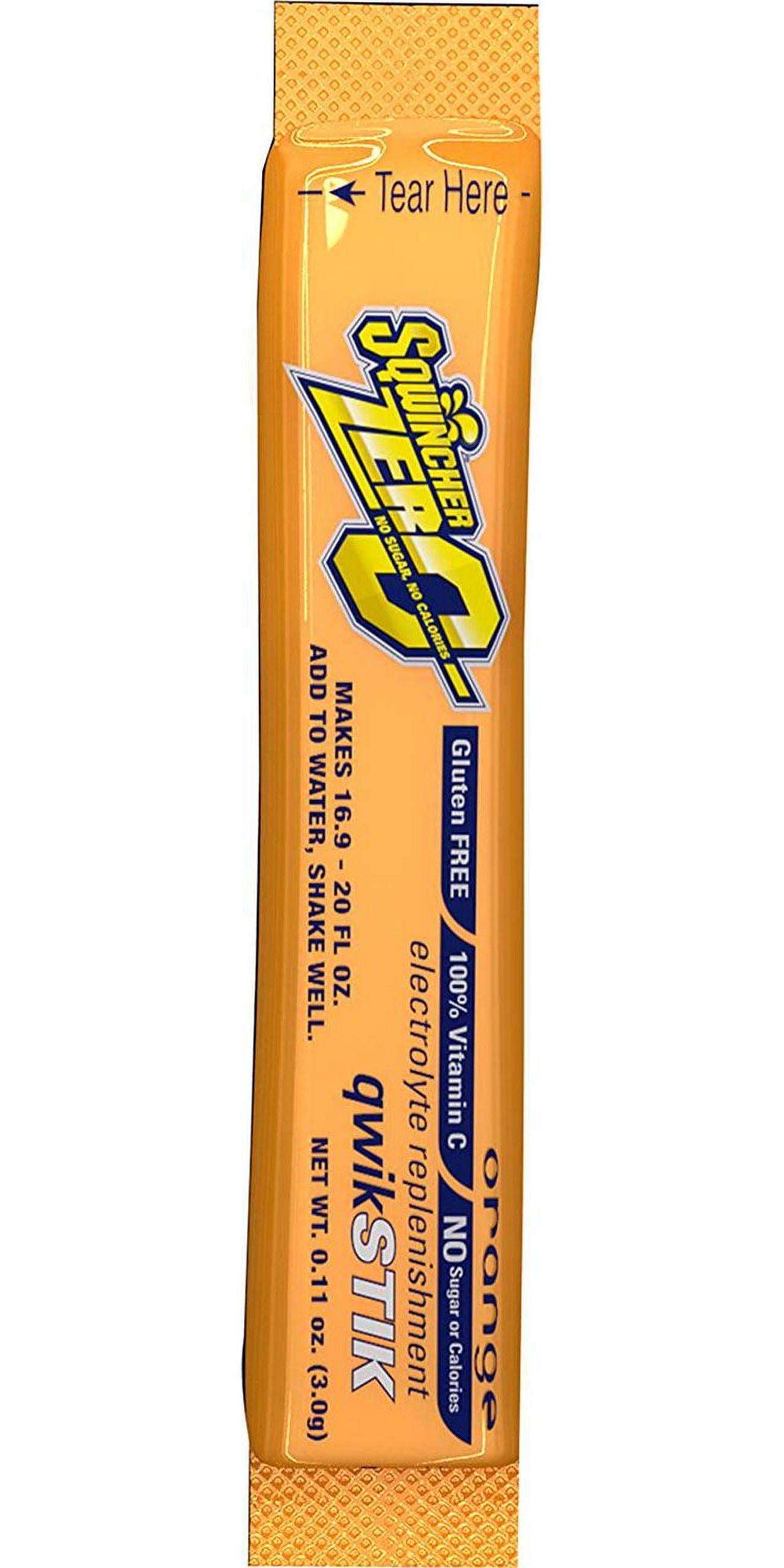 Sqwincher 060100-OR Zero Qwik Stik Powder, 5.29 Oz, Orange, Standard (Pack of 50)