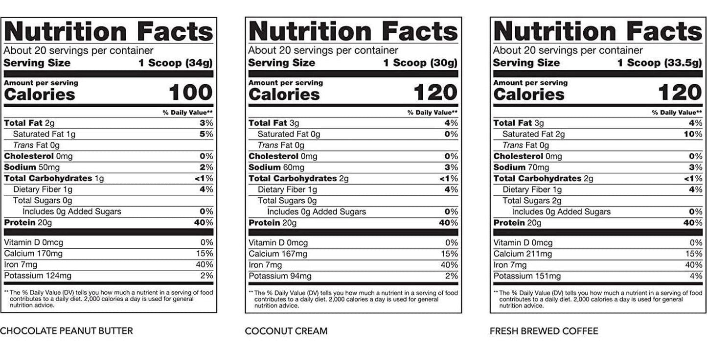 SteelFit Steel Vegan - Plant Based Protein Powder - Gluten Free - Soy Free - Lactose Free - 20g Protein - Naturally Flavored and Sweetened - 20 Servings (Fresh Brewed Coffee, 20 Servings)