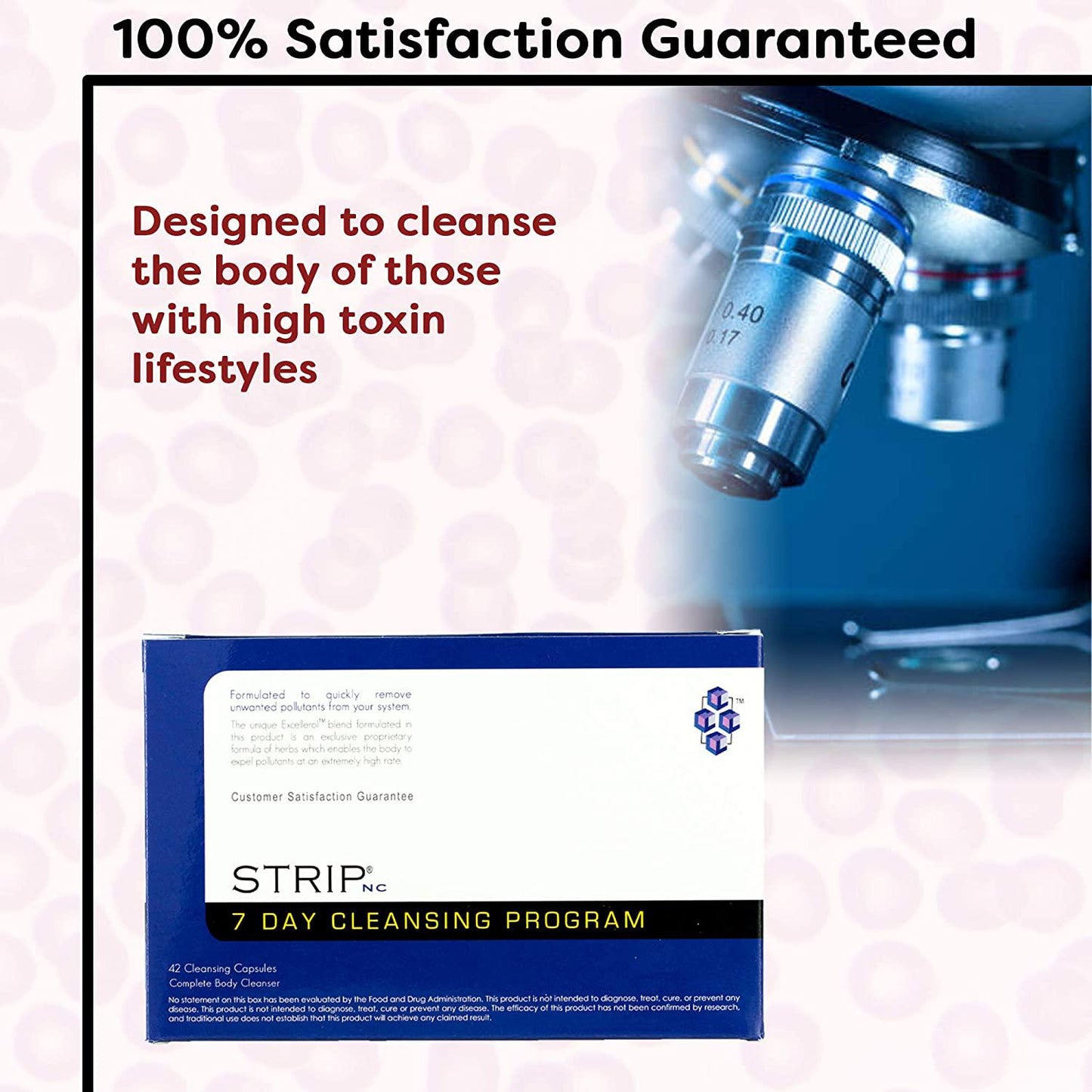 Strip 7 Day Detox - Exclusive Proprietary Formula of Herbs - Enables The Body to Expel Pollutants - (42 Fast Caps) (2 Pack)