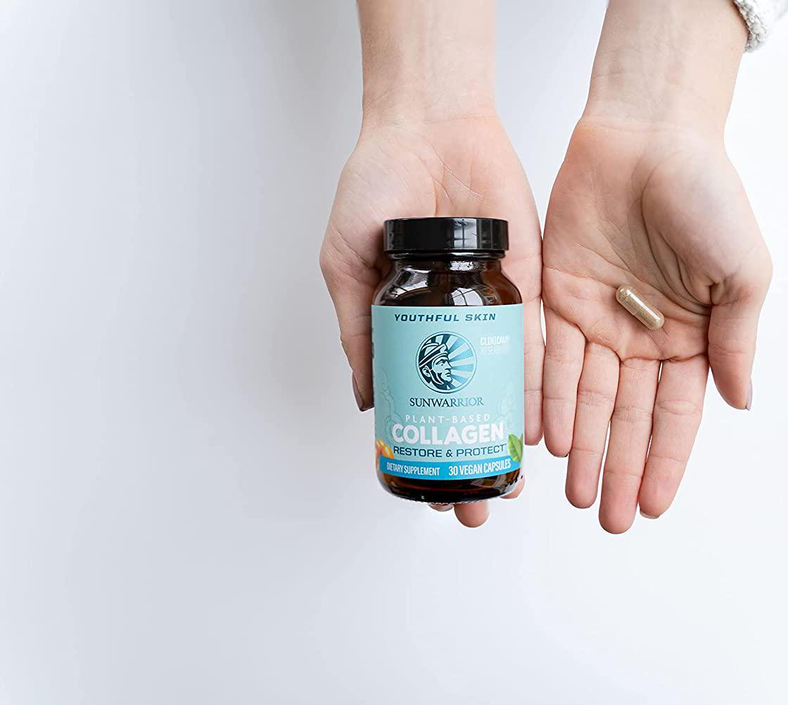 Sunwarrior Plant-Based Vegan Collagen Capsules - 30 Count