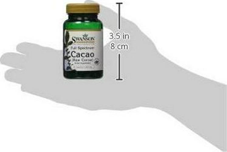 Swanson Full Spectrum Cacao (Raw Cacoa) (400mg, 60 Capsules)
