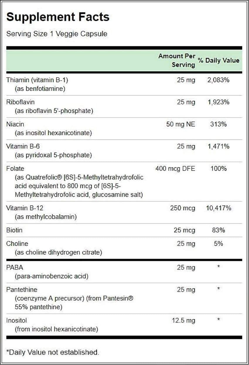 Swanson Ultra Activated B-Complex High Bioavailability
