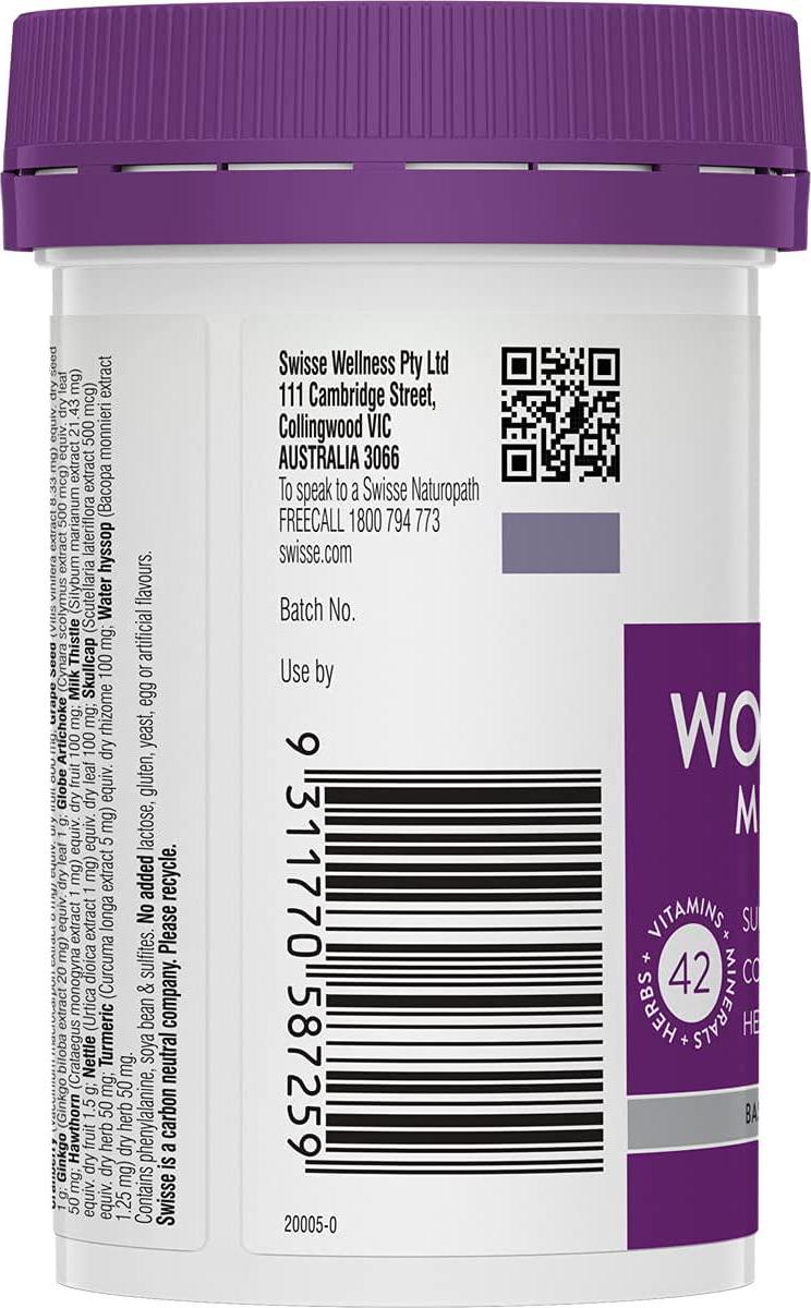 Swisse Womens 50+ Ultivite 60 Tablets