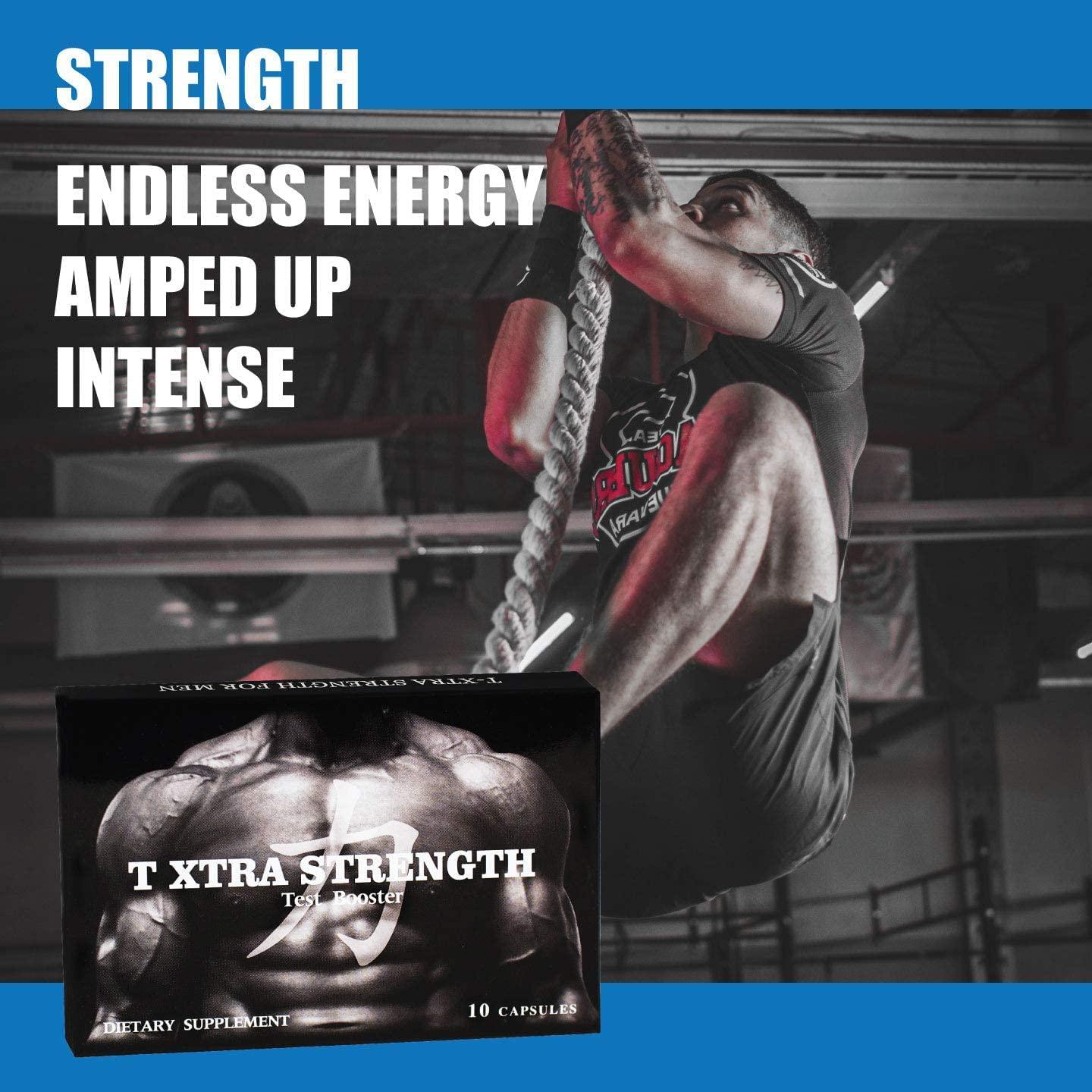 T Xtra, Black Edition Natural Energy Supplement, 1-Pack 10 Capsules