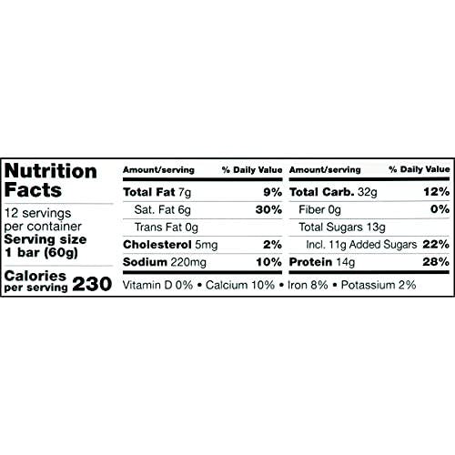 Tiger's Milk King Size Cinnamon Churro Flavored Protein Bar, 60 g (Pack of 12)