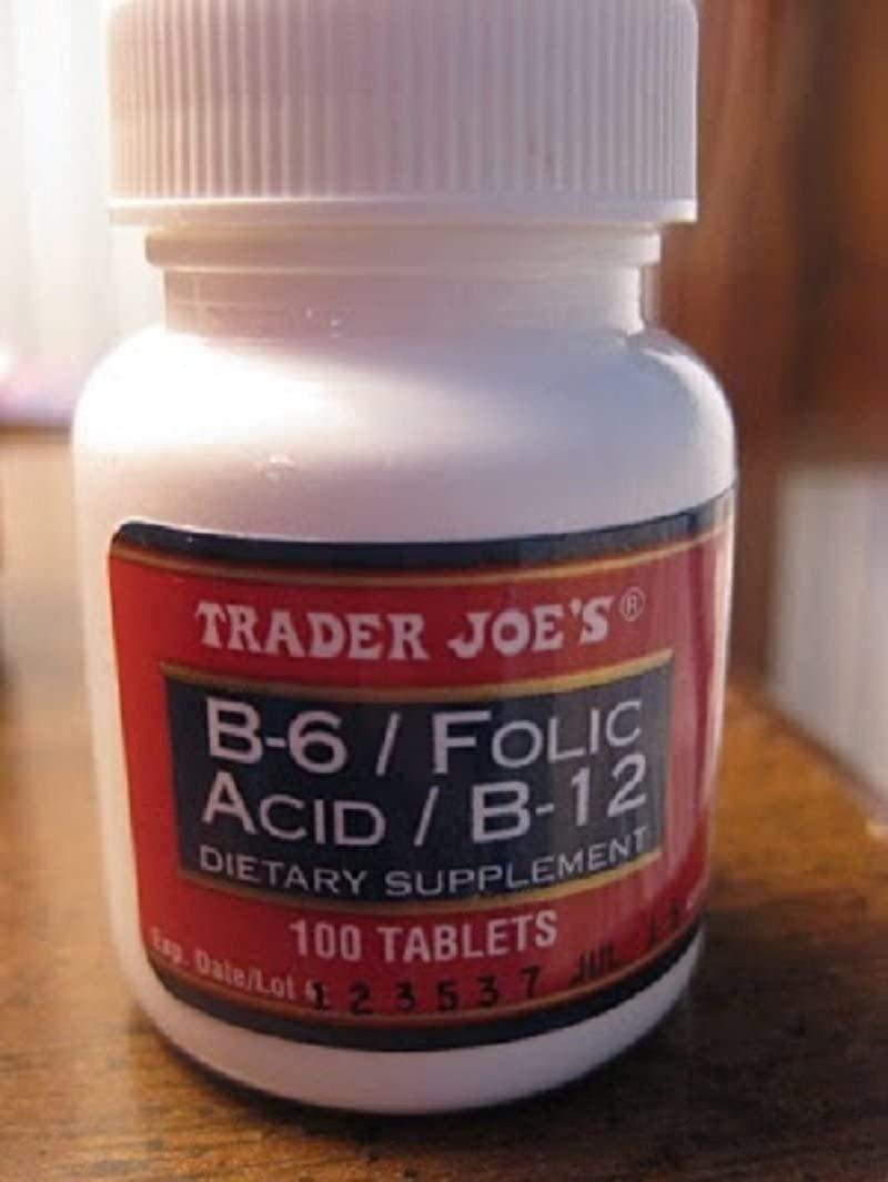 Trader Joe's Under The Tongue B-6 / Folic Acid/B-12 Dietary Supplement, 100 Tablets