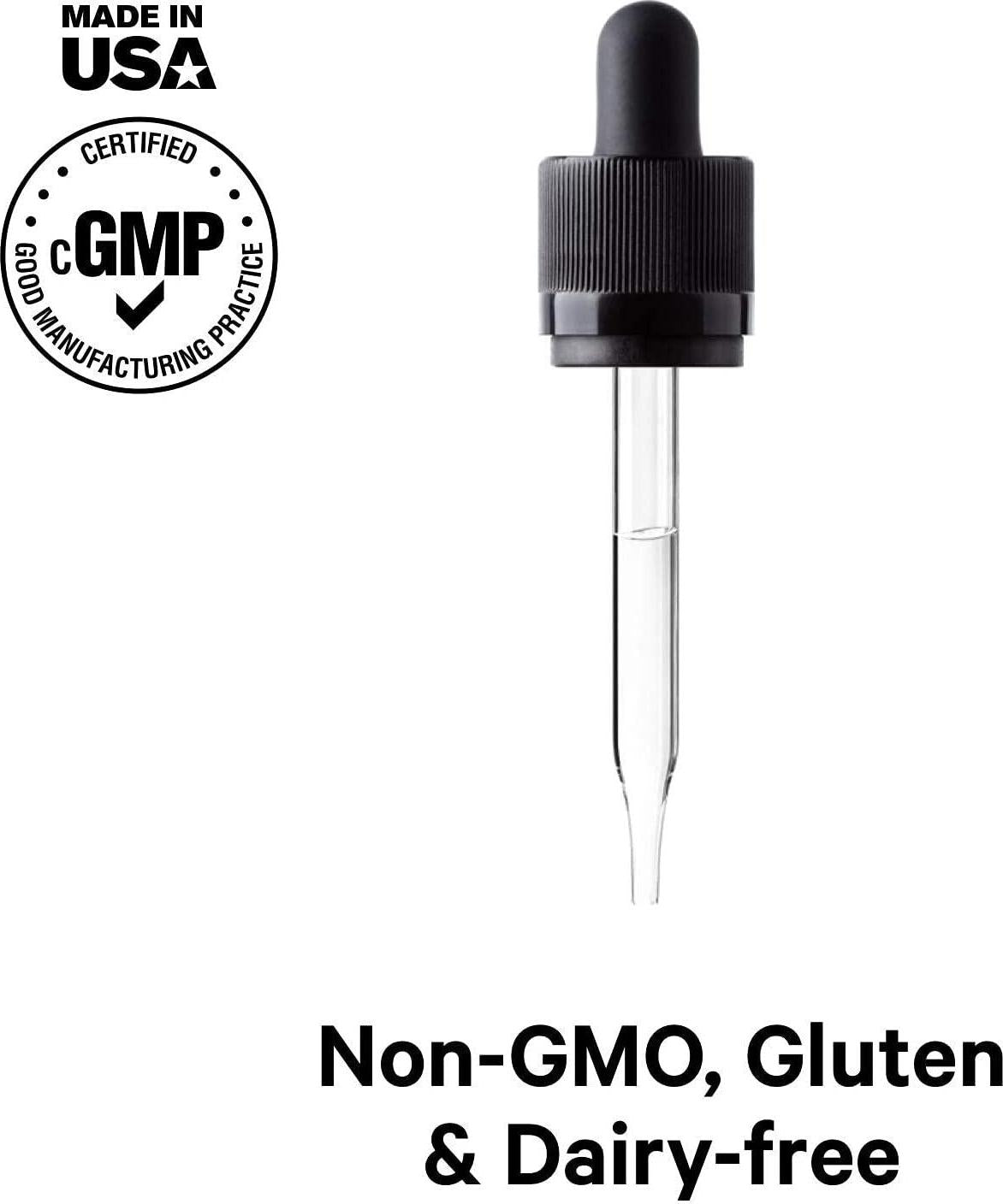 USDA Organic Iodine Drops 250 Mcg - 1+ Year Supply - Nascent Liquid Iodine Supplement Iodine Drops Solution - Pure, Clear Iodine - Vegan Iodine Liquid Drop - 2oz