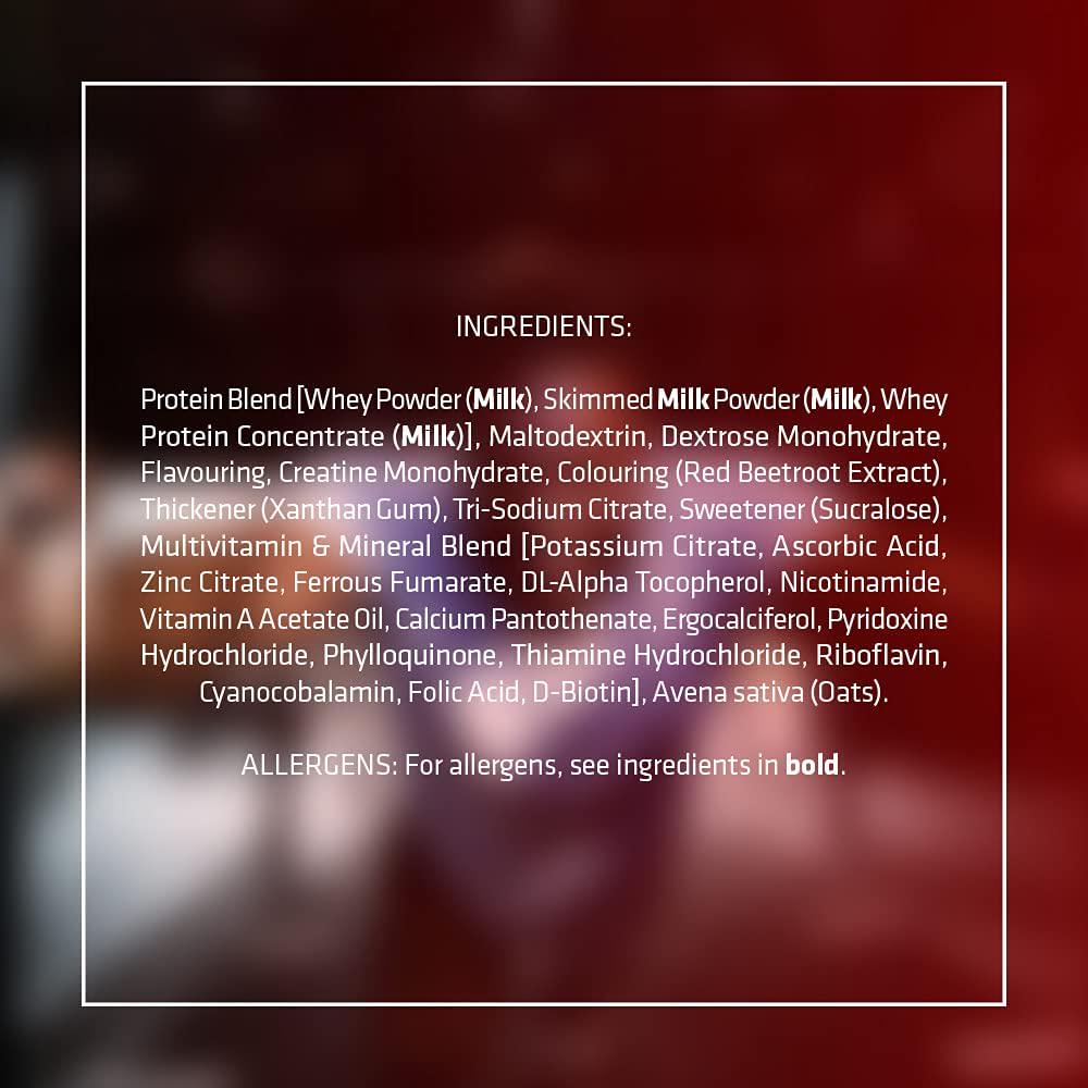 USN Hyperbolic Mass Strawberry 6 kg: All-In-One Mass Gainer Protein Powder, For Fast and Effective Weight Gain