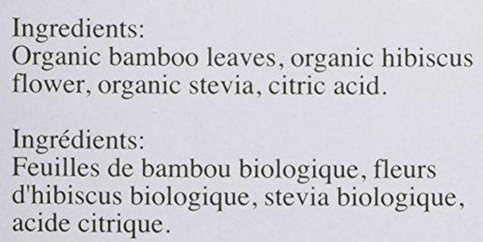 Uncle Lee's Tea Organic Tea, Bamboo Hibiscus, 1.02 Ounce, 18 Count