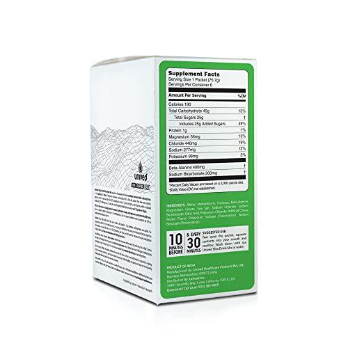 Unived Elite Gel, 2:1 Carbohydrate Ratio, 45g Carbs, Beta-Alanine, Sodium Bicarbonate, and Essential Electrolytes, 190kcal, Vegan and Gluten-Free (Melon Sea Salt - 6 Gels)