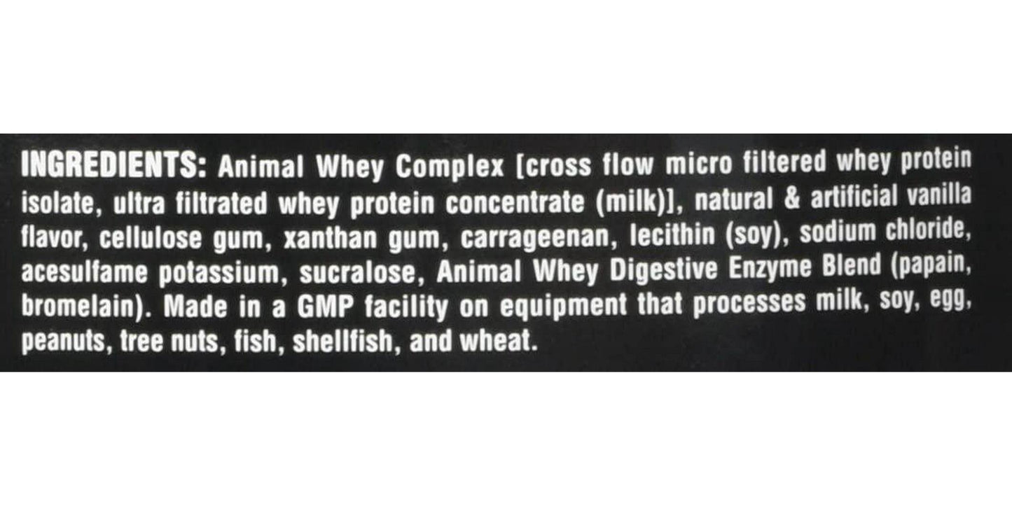 Universal Nutrition Animal Whey Isolate Loaded Whey Protein Powder Supplement, Vanilla, 2 Pound