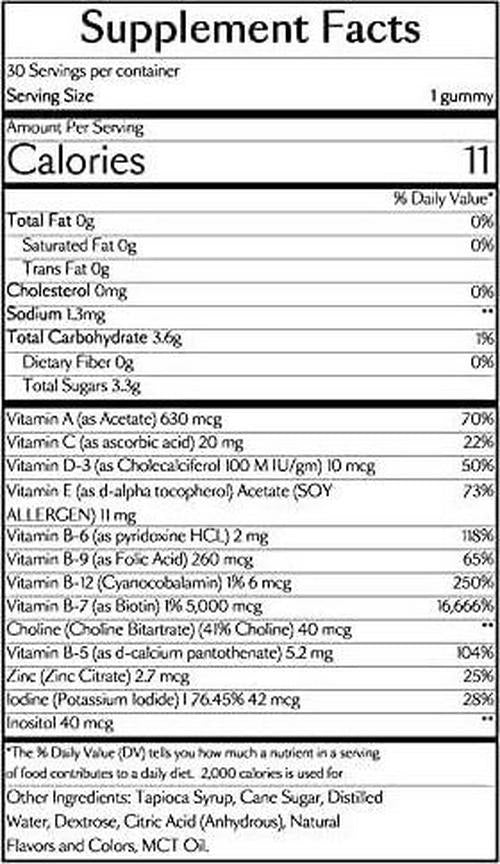 VEGAMOUR GRO Biotin Gummies for Hair Strawberry Heart, 30 Count