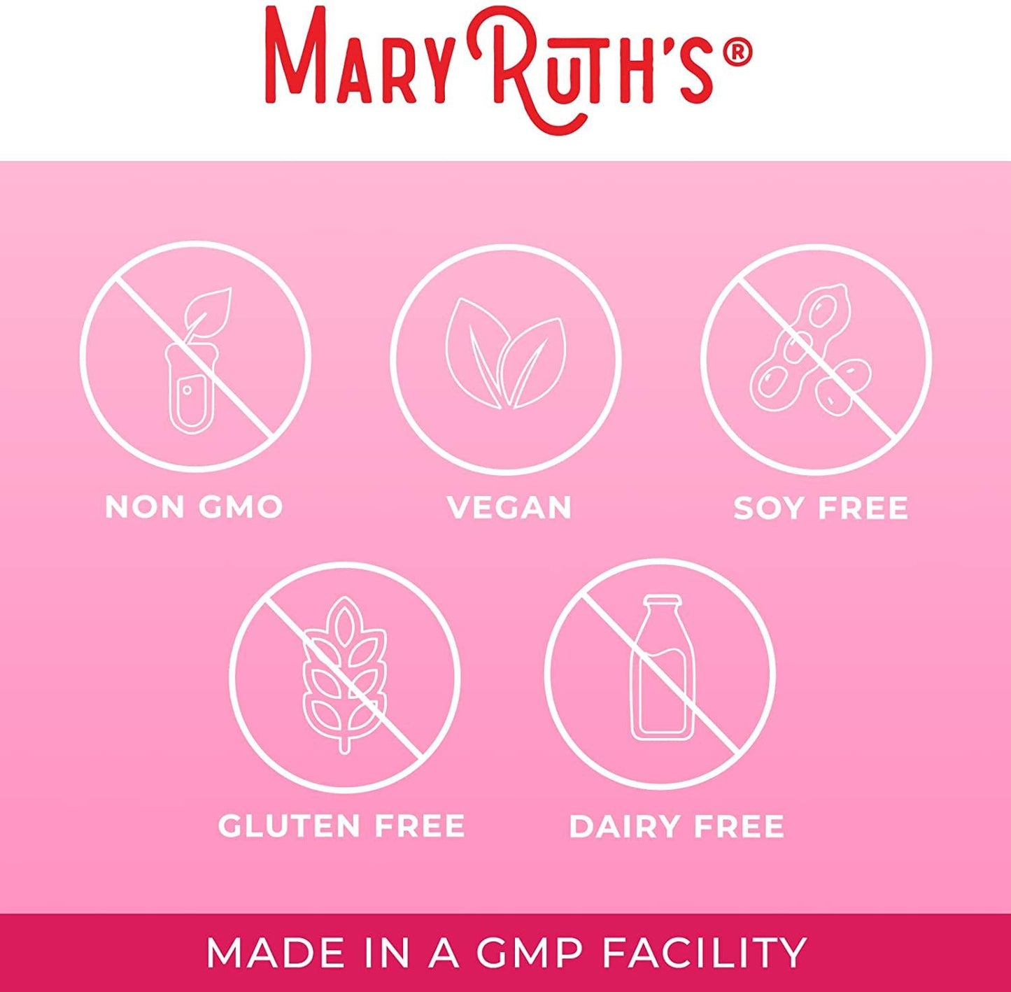 Vegan Probiotics for Women 63 Billion CFU by MaryRuth - 2-in-1 Probiotic + Organic and Plant Based Collagen Immunity Booster + Biotin for Hair, Skin and Nail Health – Non-GMO 30 Day Supply - Glass Bottle