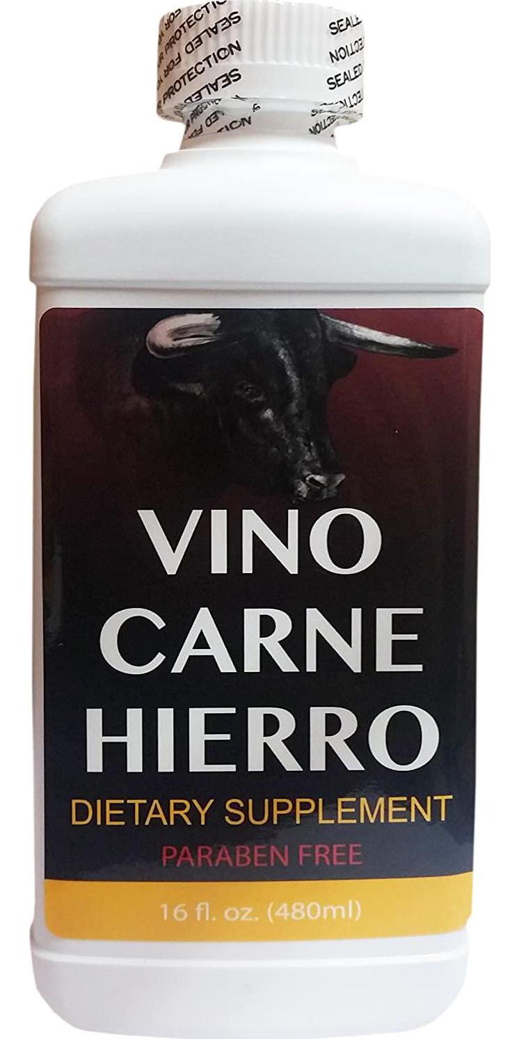 Vino Carne Hierro 16 oz Paraben Free