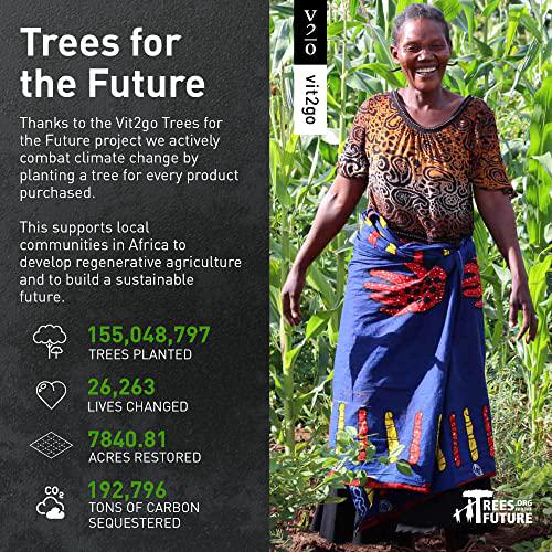 Vit2go Drink Recovery Electrolytes Powder Hangover Formula 250g with Vitamins, Vegan Electrolyte Packets for Hydration and Liver Detox, Blackcurrant Flavor (10 Sachets)