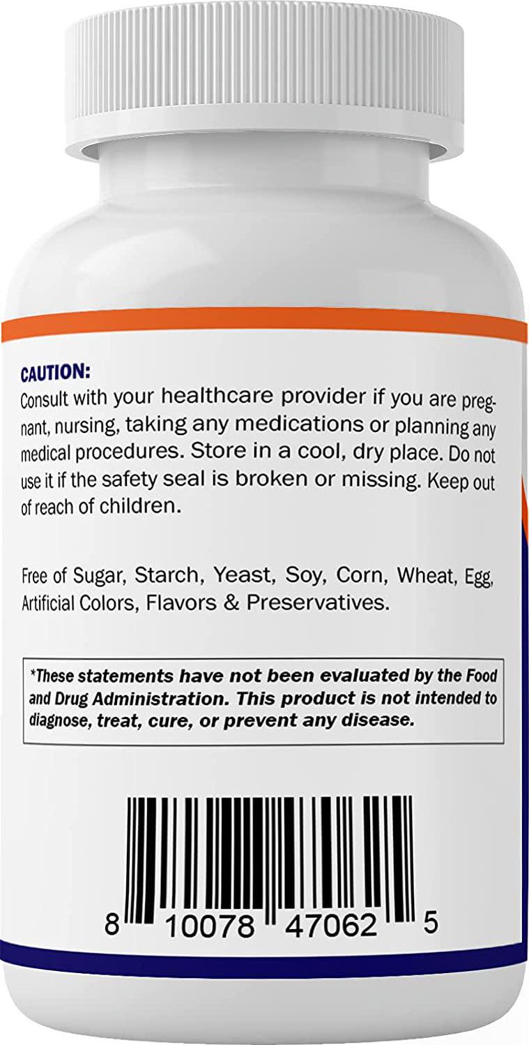 Vitamatic Folic Acid 5mg (5000 mcg) - 120 Vegetarian Tablets - (Vitamin B9 Folate)