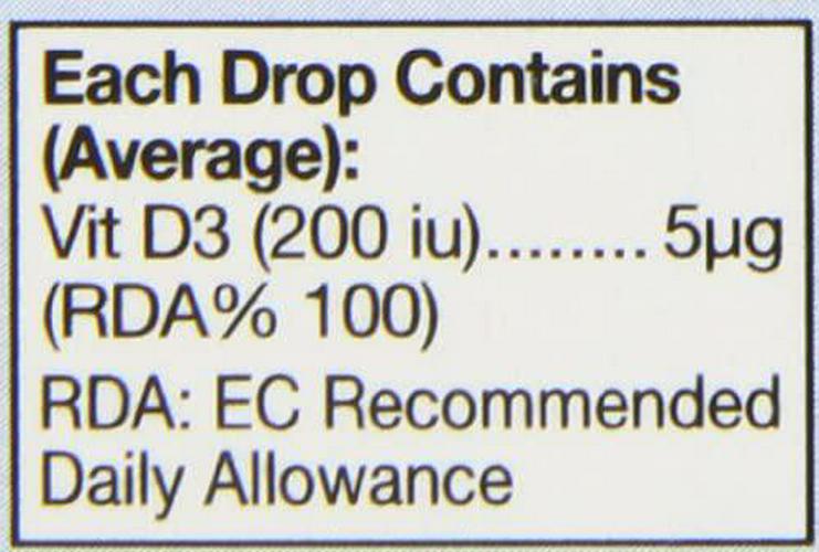 Vitamin D3 200iu Drops 15ml
