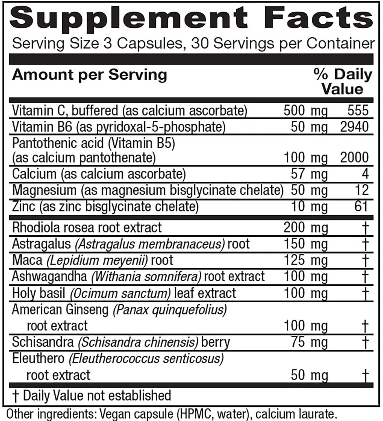 Vitanica Adrenal Assist, Adrenal Support, Vegan, 90 Capsules