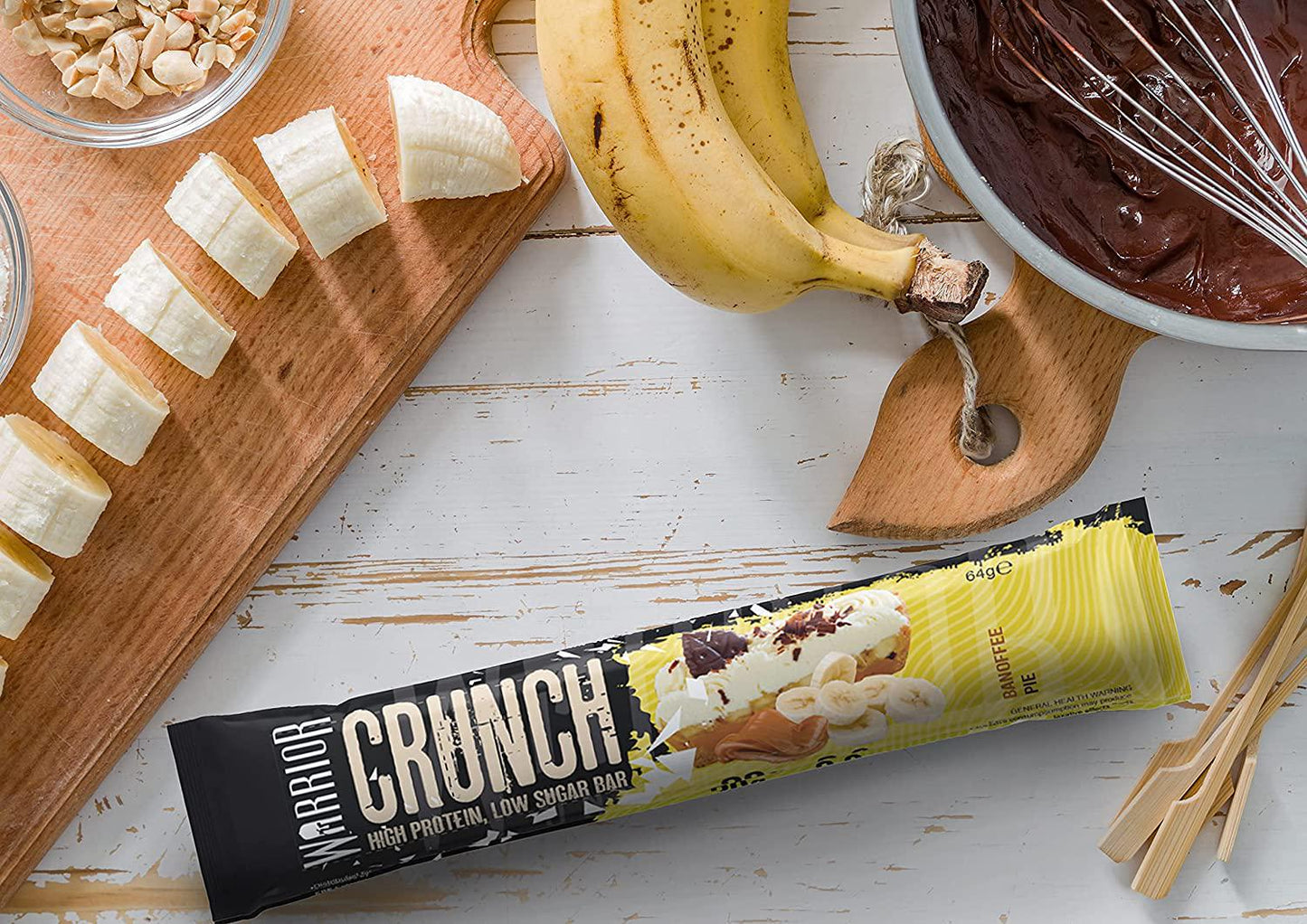 Warrior Crunch - Banoffee Pie Protein Bars, 12 x 64g