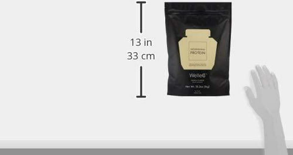 WelleCo | Nourishing Protein | Premium Organic Sprouted Brown Rice and Pea Protein |Refill for your Glass Caddy
