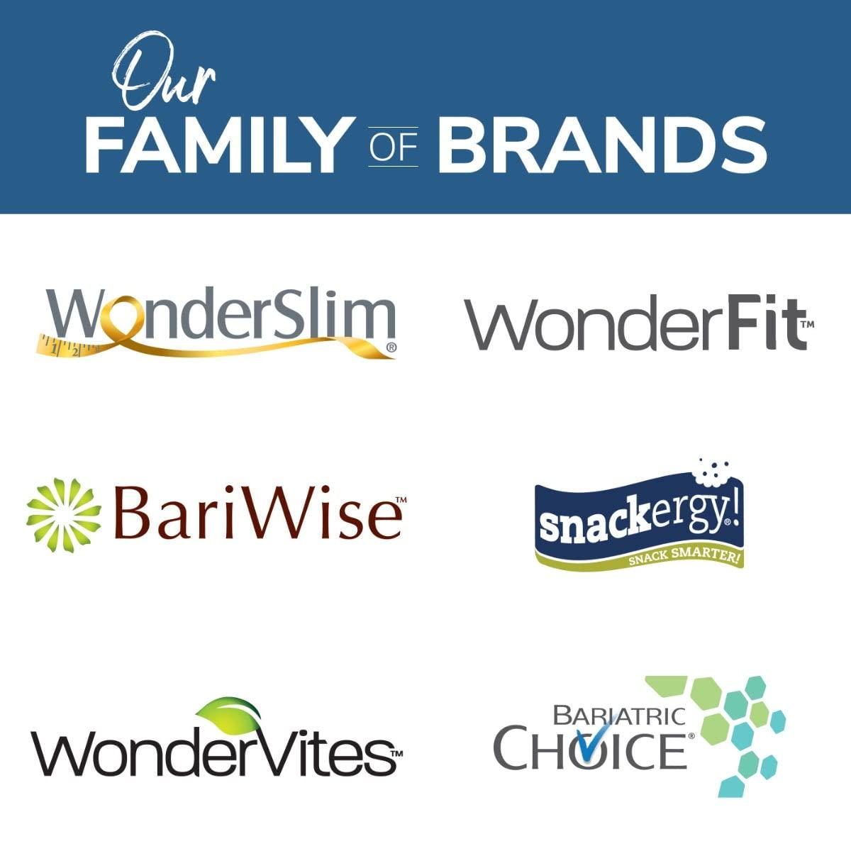 WonderSlim Meal Replacement Protein Bar, Variety Pack - 160 Calories, 15g Protein, 5g Fiber (7ct)