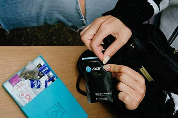 Zaca Recovery Chewable Supplement | Remedy for Hangovers, Exercise, Travel and Altitude | Vegan and Gluten Free | Mixed Berry, 2 Packs = 4 Tablets