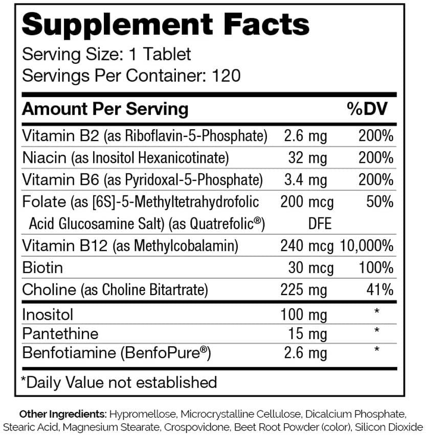 Zahler B Complex, All Natural Supplement Supporting Energy Production, 1 Pure and Potent B Complex Formula Containing all 8 Essential B Vitamins, Certified Kosher, 180 Capsules