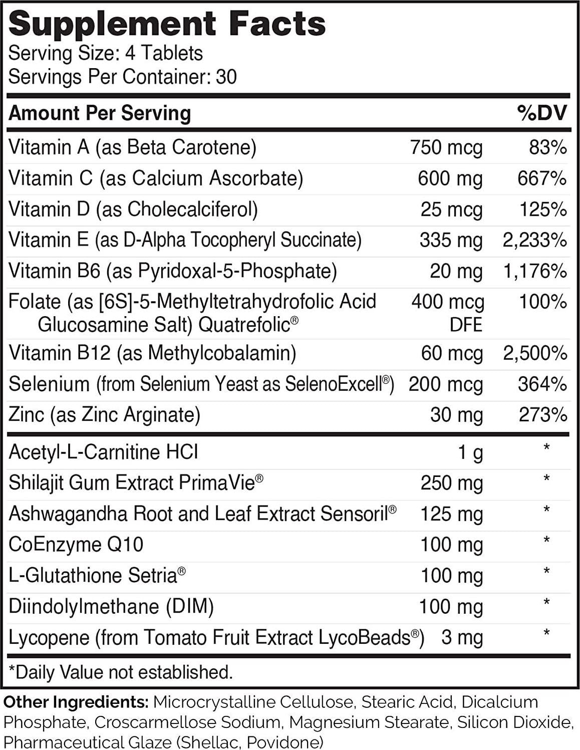 Zahler Male Vitality+, Male Fertility Supplements, Male Formula Supporting Energy and Reproductive Wellness, Certified Kosher, 120 Tablets