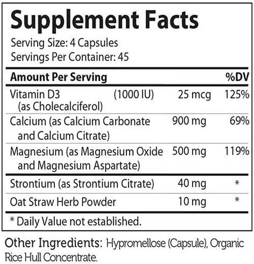 Zahler PowerCal, Calcium Supplement with Vitamin D, Promotes Healthy Bones Teeth and Gums, Certified Kosher, 180 Capsules