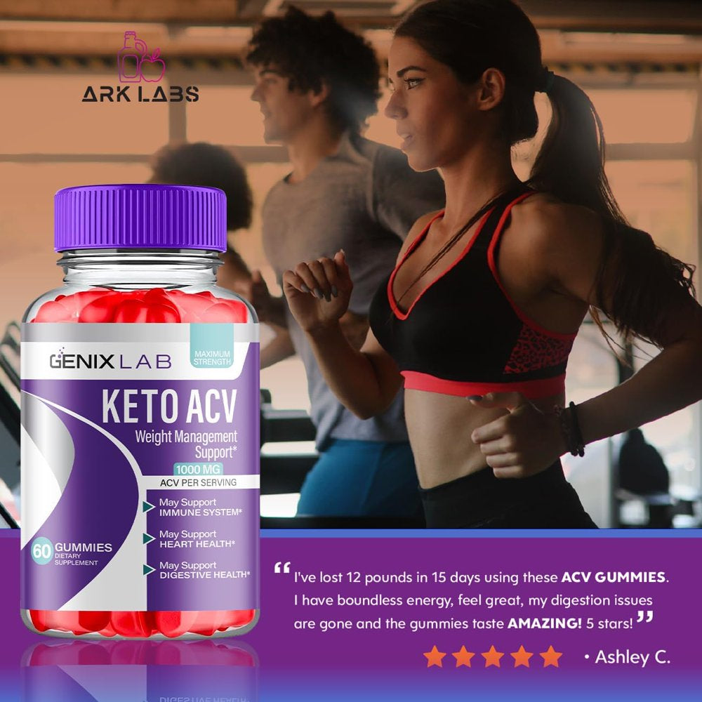 (2 Pack) Genix Lab Keto ACV Gummies - Apple Cider Vinegar Supplement for Weight Loss - Energy & Focus Boosting Dietary Supplements for Weight Management & Metabolism - Fat Burn - 120 Gummies - Nutricity.com.au