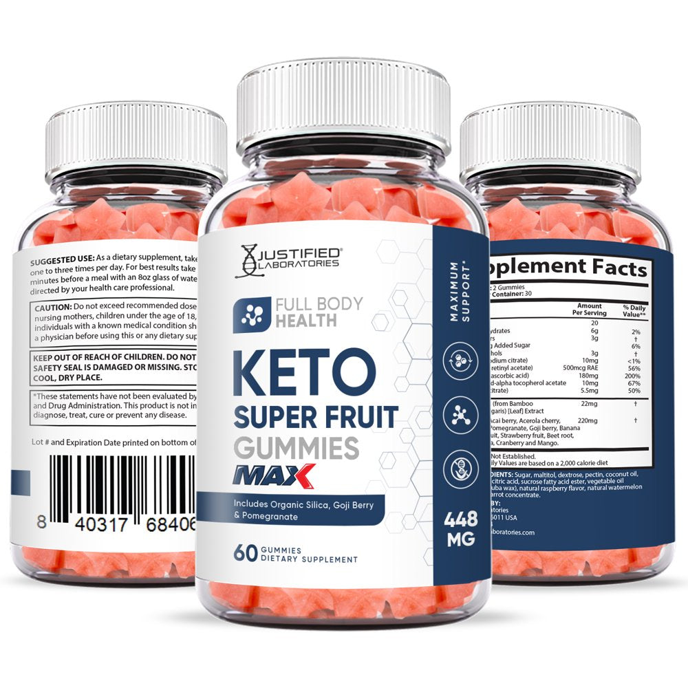 (3 Pack) Full Body Health Keto Max Gummies Dietary Supplement 180 Gummys - Nutricity.com.au