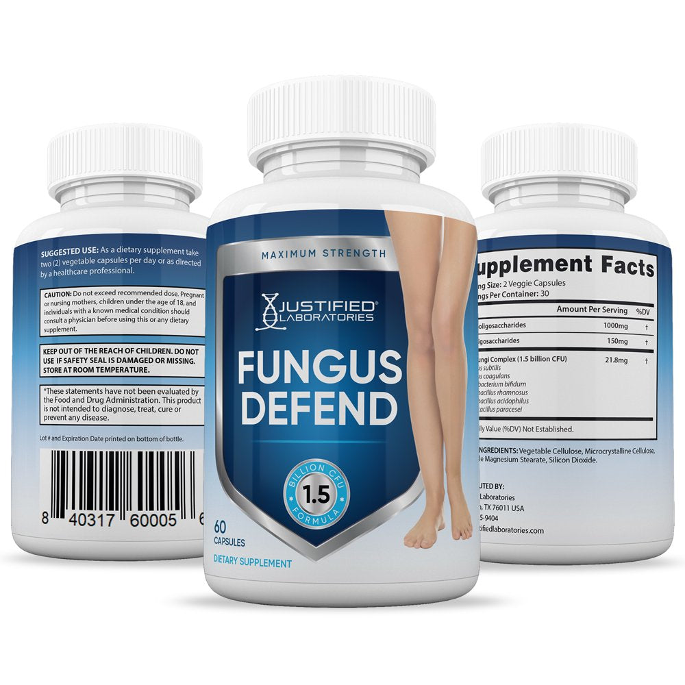 (3 Pack) Fungus Defend Probiotic 1.5 Billion CFU Supplement Pills Toenail Fungus Treatment 180 Capsules - Nutricity.com.au