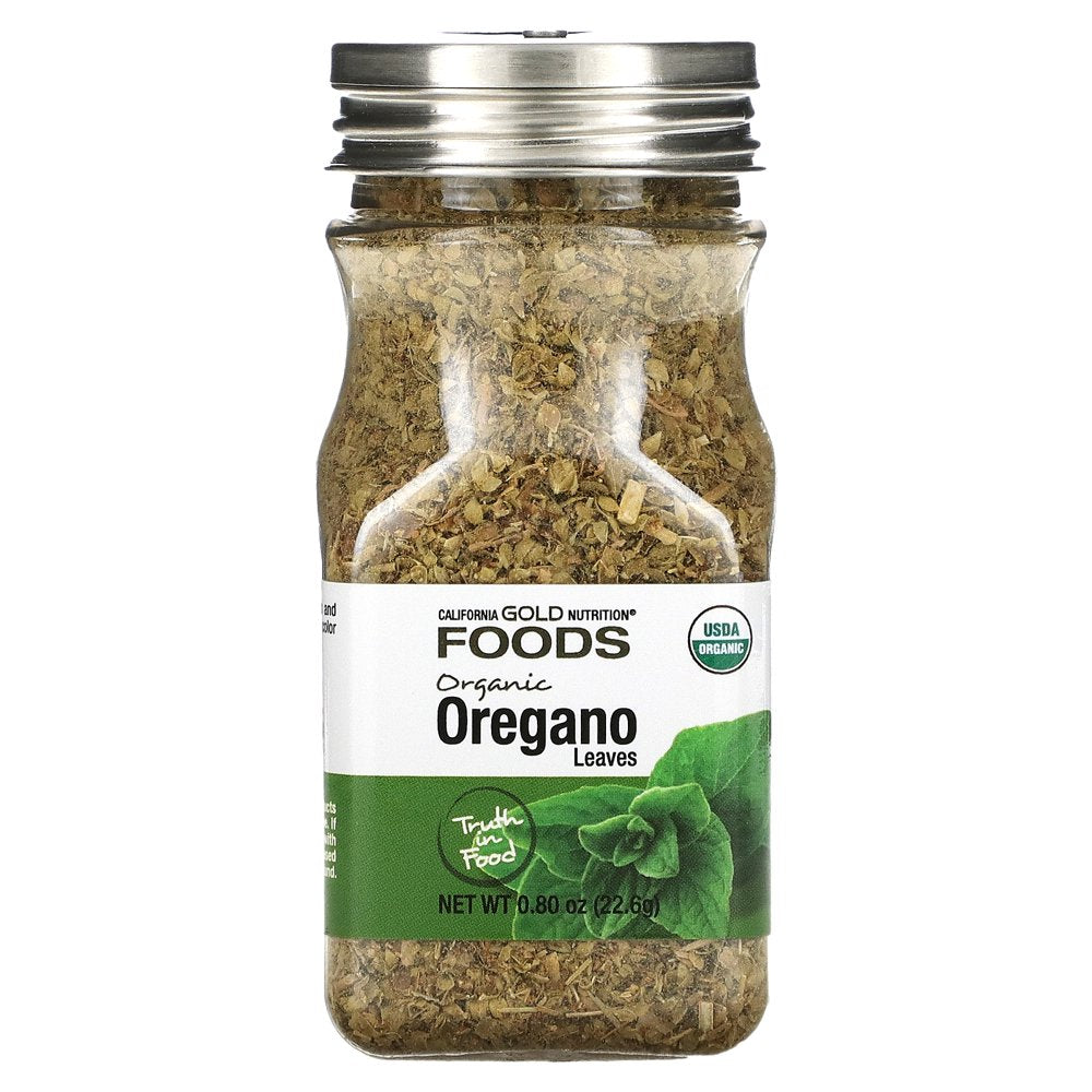 California Gold Nutrition, FOODS - Organic Oregano, 0.80 Oz Pack of 3