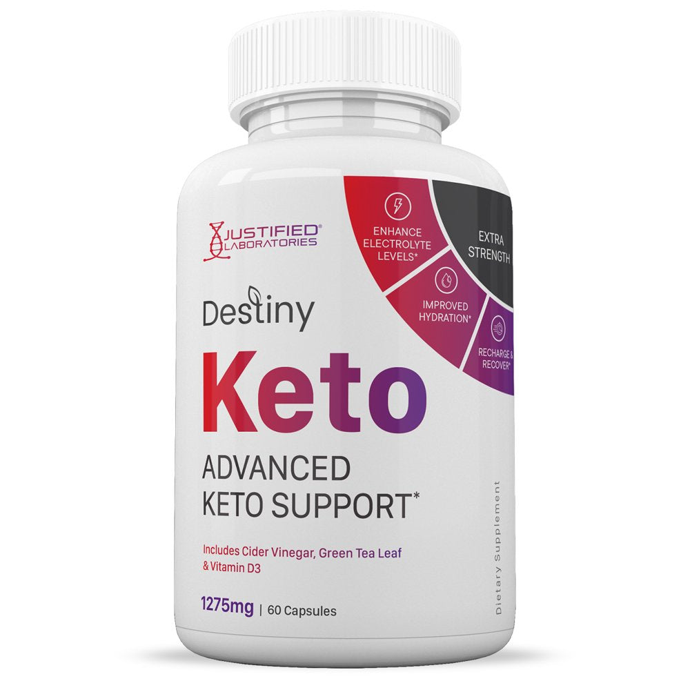 (2 Pack) Destiny Keto ACV Pills 1275Mg Alternative to Gummies Dietary Supplement 120 Capsules - Nutricity.com.au