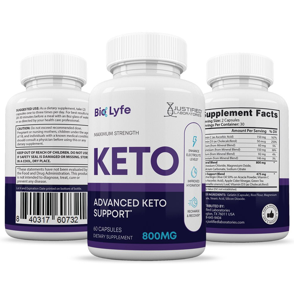 (3 Pack) Bio Lyfe ACV Pills 1275 MG Stronger than Gummies Advanced Keto Support 180 Capsules - Nutricity.com.au