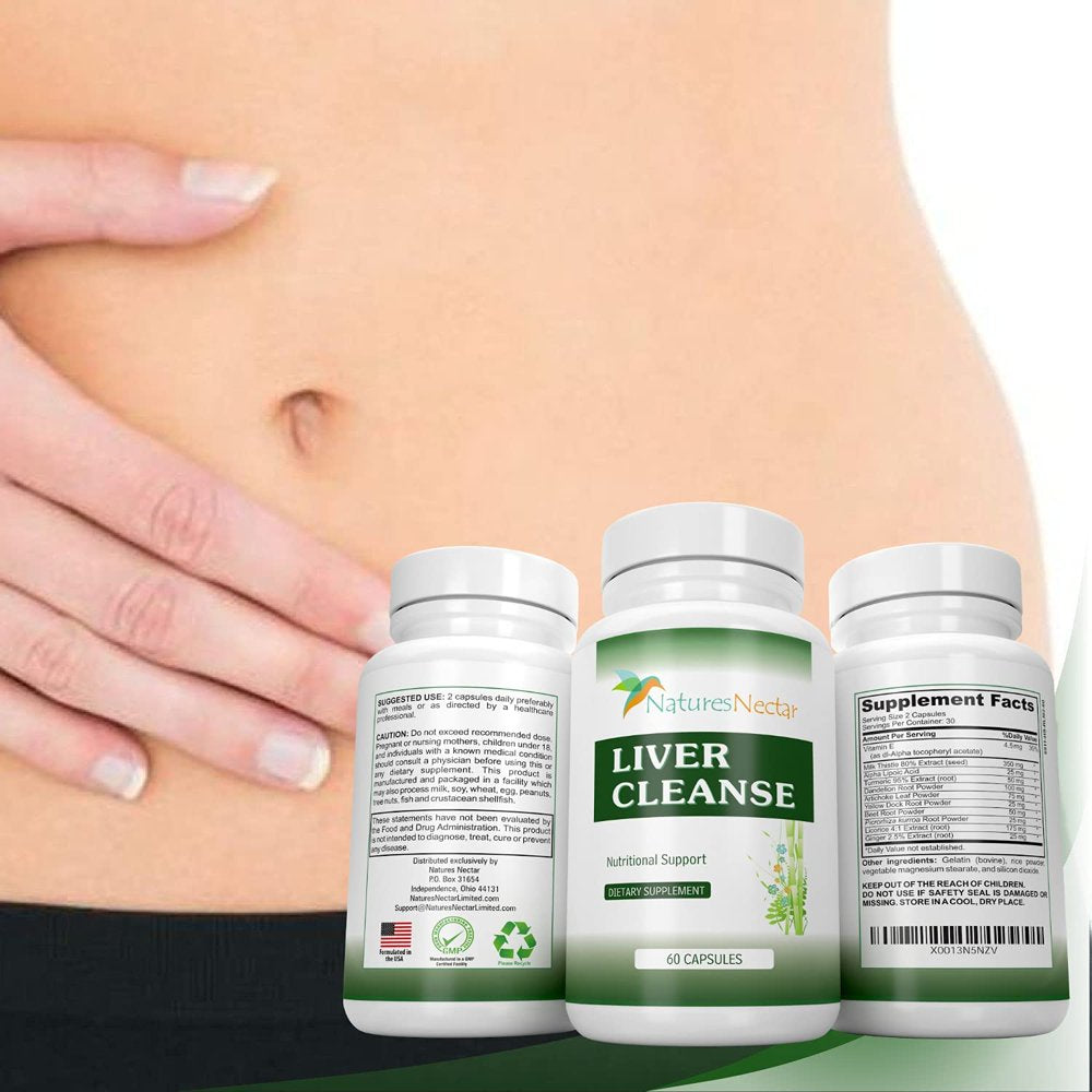 Liver Cleanse & Liver Detox Support Supplement - This Liver Detoxifier & Regenerator Formula Can Help Repair an Active Liver plus Aid in the Rescue of a Fatty Liver-Liver Support Supplements