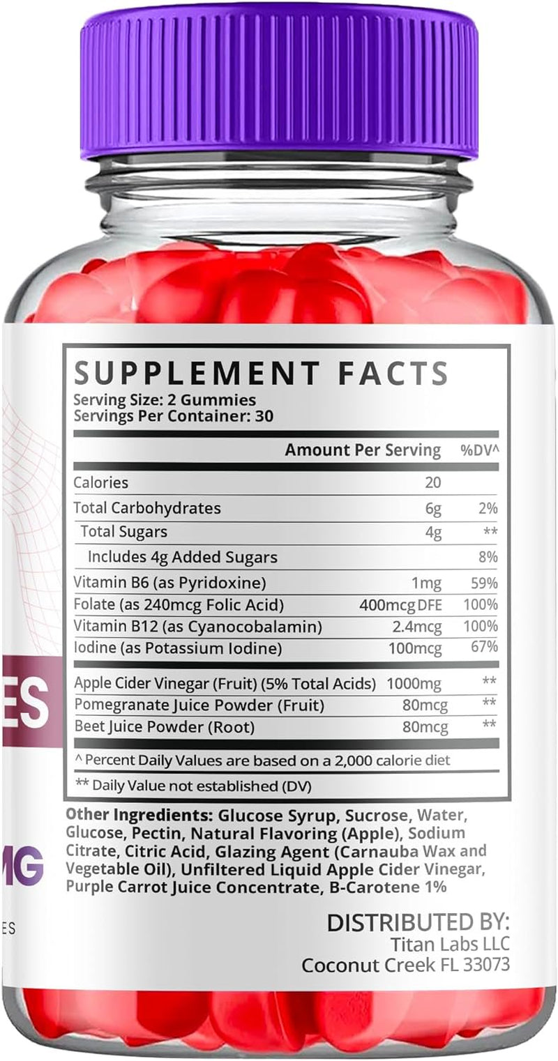 (3 Pack) Pure Slim Keto ACV Gummies - Apple Cider Vinegar Supplement for Weight Loss - Energy & Focus Boosting Dietary Supplements for Weight Management & Metabolism - Fat Burn - 180 Gummies - Nutricity.com.au