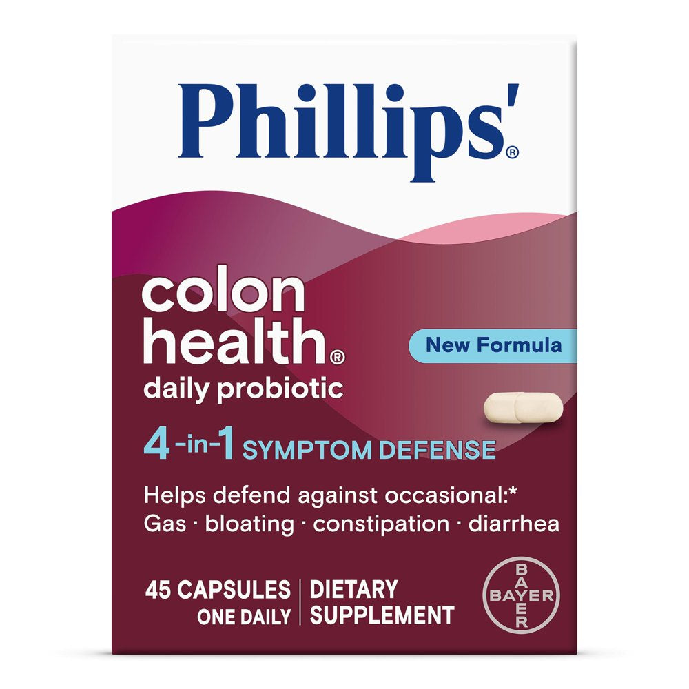 Phillips' Colon Health Daily Probiotic Supplement Capsules, 45 Count