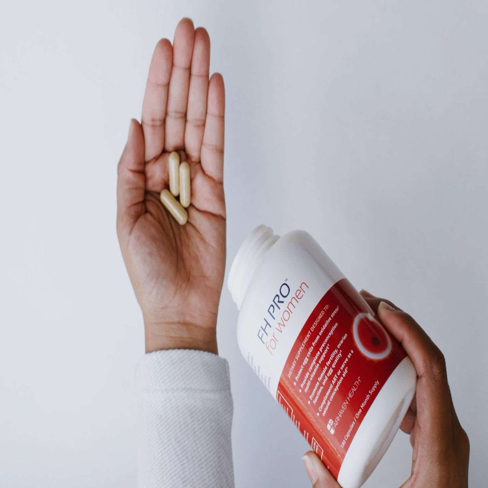 Fairhaven Health FH PRO for Women, Female Fertility Supplement and Prenatal Multivitamin to Support Regular Menstrual Cycles and Egg Health, 180 Vegetarian Capsules