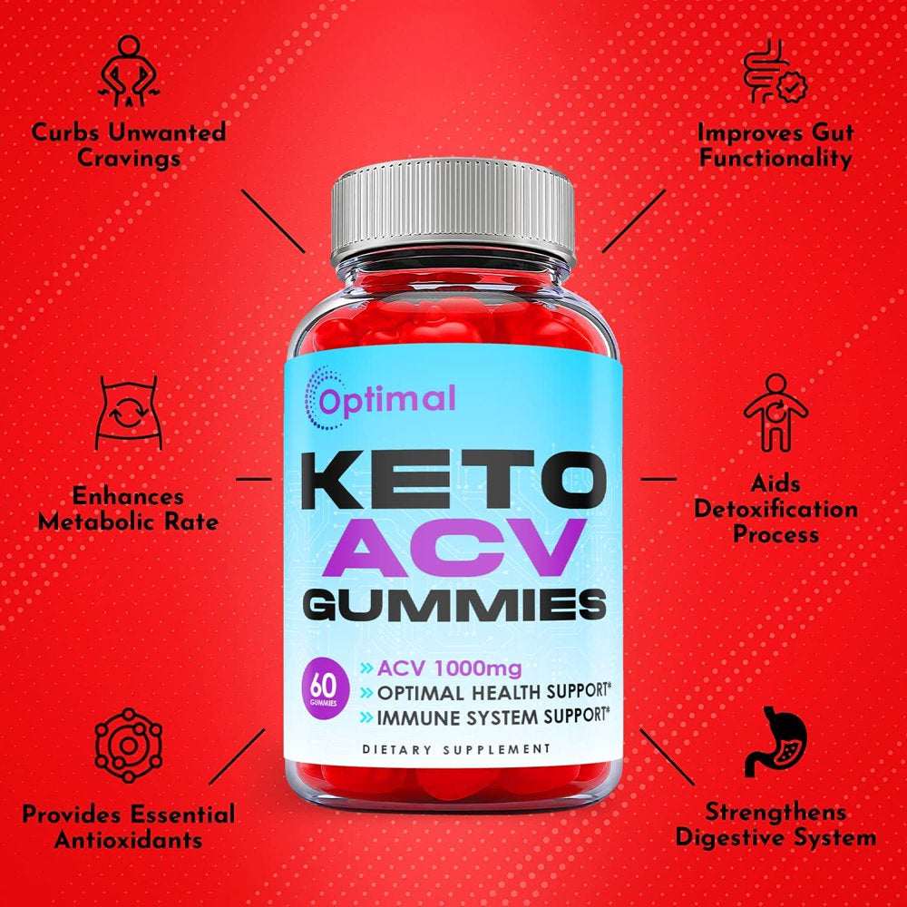 (1 Pack) Optimal Keto ACV Gummies - Supplement for Weight Loss - Energy & Focus Boosting Dietary Supplements for Weight Management & Metabolism - Fat Burn - 60 Gummies - Nutricity.com.au