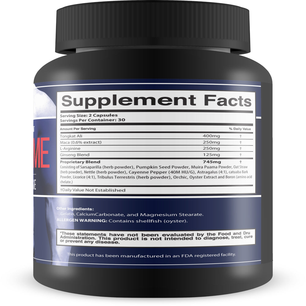 ELITE- Testo Prime - Natural Alternative- Strength and Youth Supplement -Ripped Muscle Builder - All Natural Testosterone Booster - 30 Day Supply