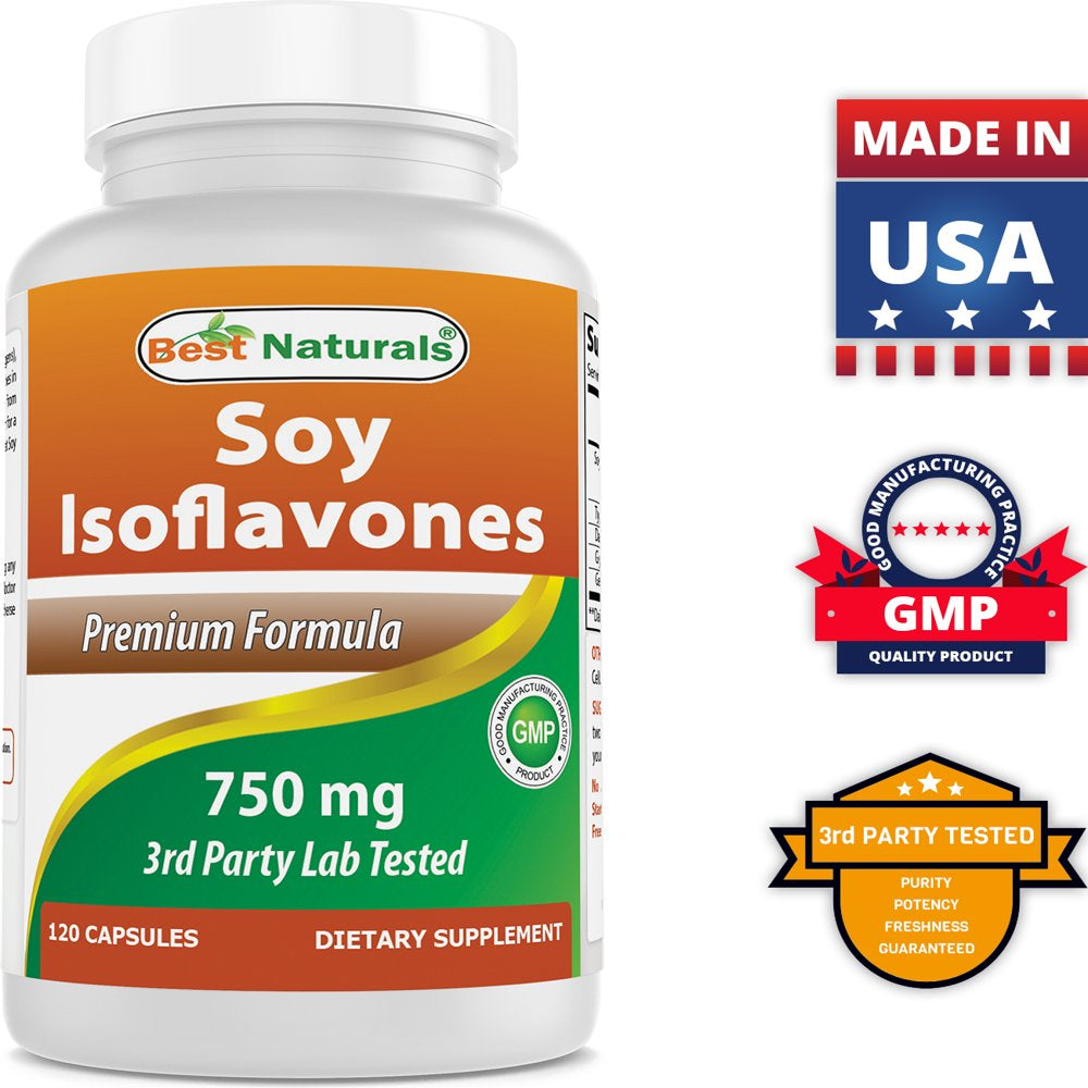 Best Naturals Soy Isoflavones 750 Mg 120 Capsules