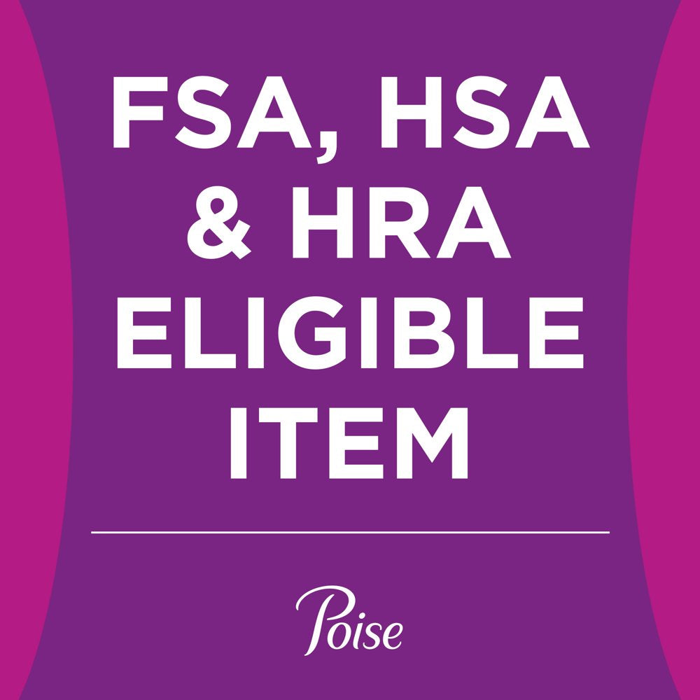 Poise Incontinence Pads for Women, 6 Drop, Ultimate Absorbency, Long, 45Ct