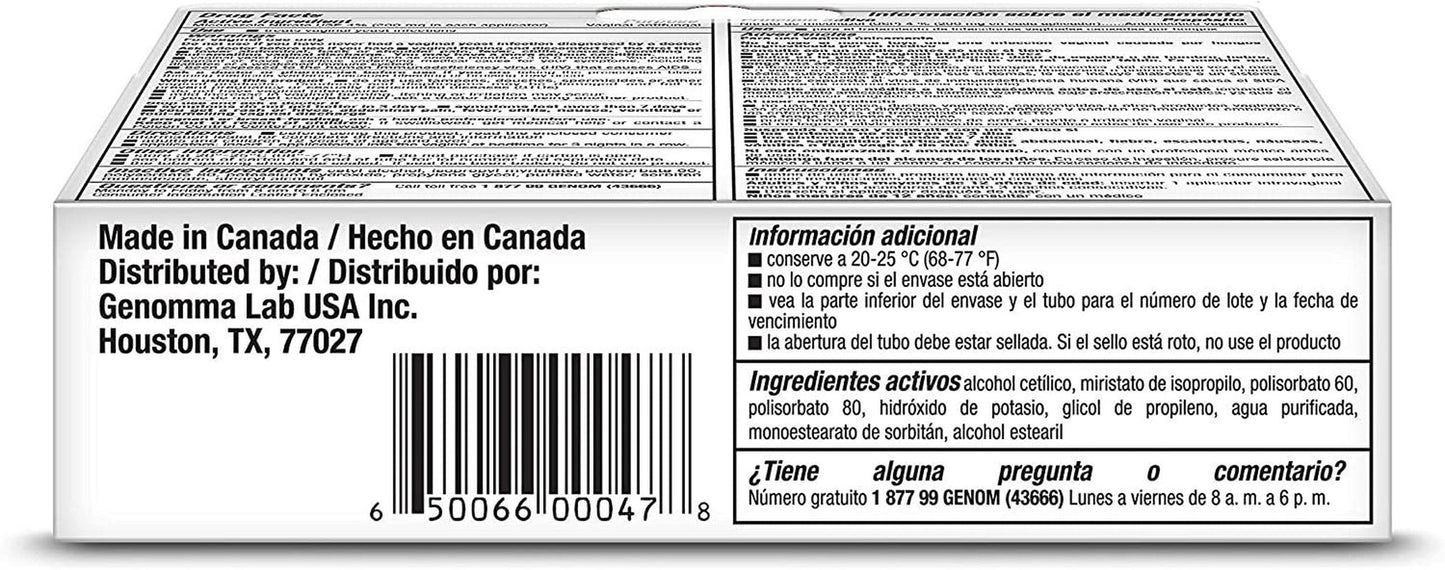 Lagicam Vaginal Yeast Infection Antifungal 3 Day Treatment Cream .9 Oz