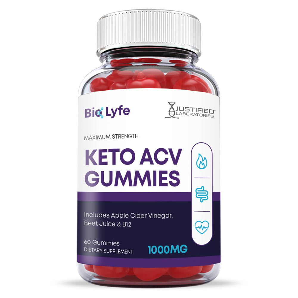 (2 Pack) Bio Lyfe Keto ACV Gummies 1000MG Dietary Supplement 120 Gummys - Nutricity.com.au